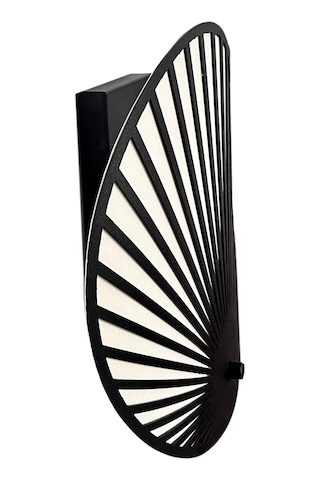 Siyah Boyalı Aplik Plc-1243-ap-1bsy Beyaz - Siyah