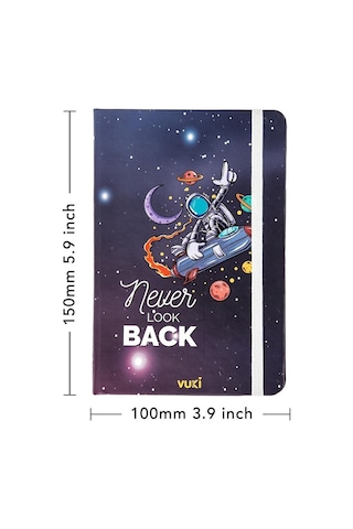 Desenli Sert Kapak Lastikli Defter A6 Karışık