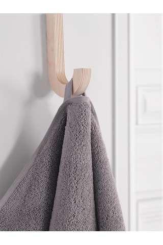 %100 Cotton Saç Havlusu Maura 50x90 Cm Gri