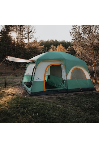 İlkmevsim Keops 8 Kişilik Kamp Çadırı - 420 x 300 x 220 CM Beyaz