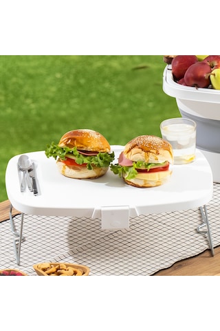 Porsima 07-1304 Katlanır Piknik Sepeti Masalı 21 L Beyaz