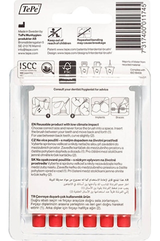 Arayüz Fırçası Blister 0.5 Mm Kırmızı 6'lı