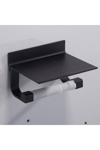 Homyl 3'ü 1 Arada Kağıt Mendil Havluluk Banyo Tuvalet Siyah