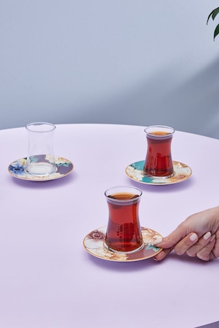 Karaca  Serra 6 Kişilik 12 Parça Çay Seti