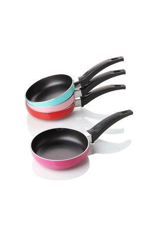 Nishev Teflon Mini Sos Tavası 12 Cm Bordo Bordo