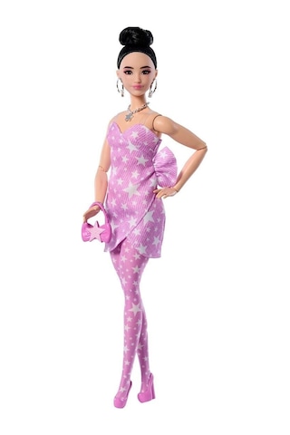Jjn71 Barbie Deluxe Style - Yıldız Desenli Elbise