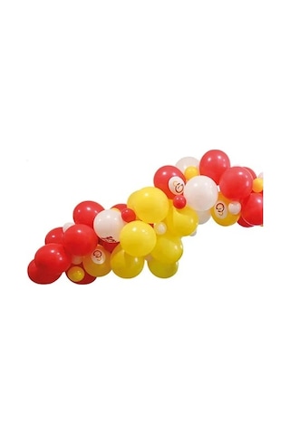 Balonevi Gs Taraftar Asorti Balon Dekorasyon Seti 70 Adet 12 + Çok Renkli