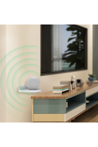 Vkemall Apple Homepod Mini İçin Duvar Montajlı Hoparlör Tutucu - Kablo Gizleme Fonksiyonu, Kolay Kurulum, Abs Malzeme, Beyaz