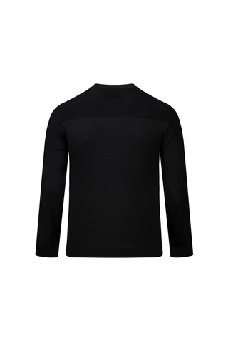 Hatemoğlu Siyah Regular Fit Bisiklet Yaka Rayon Kazak 2977627 Siyah