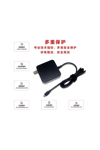 Lenovo Asus 20v3.25a Güç Kaynağı Usb C Adaptör 65w Şarj Cihazı Tip-c Fabrika Direkt Tedarik Siyah Abd Standardı Katlanabilir İçin Uygundur.