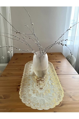 Best Price 34 Masa Bezi Oval Dekoratif 227968729 Altın Rengi