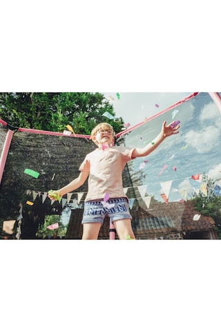 Plum File Korumalı Trambolin - 7 Ft - Pembe Çok Renkli