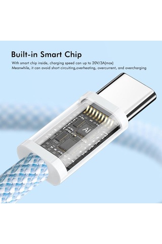 Enkay Cb174 Candy Color 60w Usb-c / Type-c To Type-c Şarj Veri Kablosu, Uzunluk: 1m Yeşil