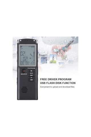 Createtech 16 Gb/32 Gb Dijital Ses Kaydedici Usb Şarj Özellikli Taşınabilir Kayıt Cihazı