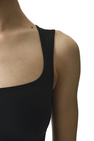 Penti Siyah U Yaka Yumuşak Dokulu Bodysuit