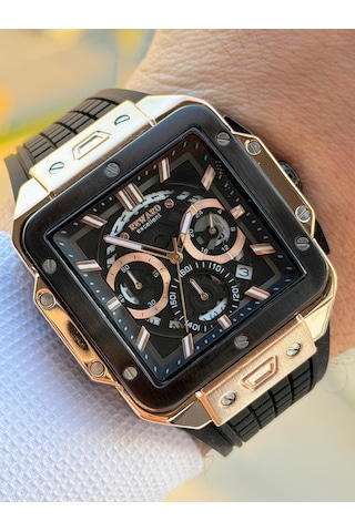 Reward İç Kadran Fonksiyonları Aktif Silikon Kordon 5 Atm 2 Yıl Garantili Erkek Kol Saati Ft.gl01.2 Rose Gold