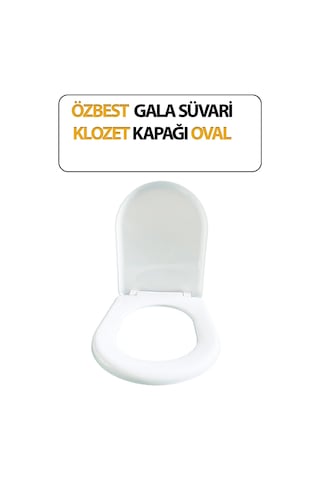 Klozet Kapağı, Duvara Sıfır, Gala Süvari, Hijyenik, Basit Kurulum Tak Kullan Beyaz