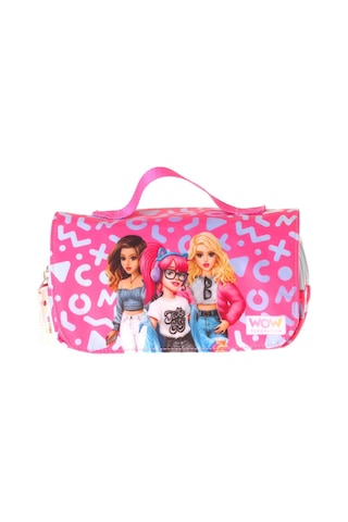 Wow Generation Taşıma Askılı Kız Çocuk Girl Friends Baskılı Şık Kalem Çantası Kırmızı - W6061