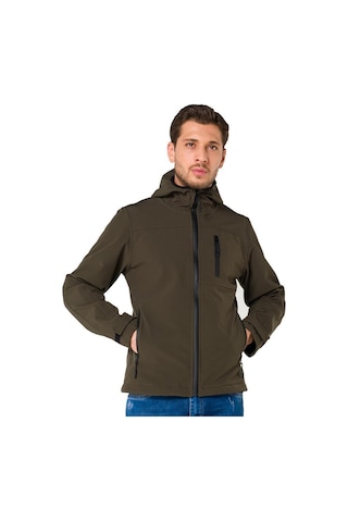 Endüstri Giyim Şensel, Softshell Mont, Haki -91E2525- Su Itici, Rüzgar Geçirmez Haki