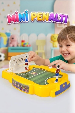 Mini Penaltı Atışı Futbol Oyun Seti Eğitici Penaltı Atışı Oyuncak Kale Ve Futbolcu Oyun Seti