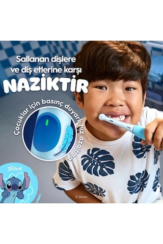 Çocuklar İçin Ekstra Yumuşak Şarjlı Diş Fırçası Mavi