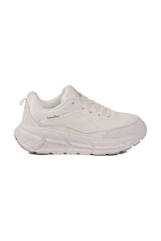 United Colors Of Benetton Beyaz Fileli Hafif Esnek Hafızalı Taban Unisex Spor Ayakkabı Bnı-11500 G
