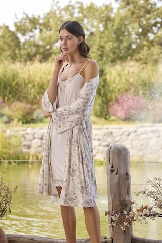 Aria's Closet Arias Closet Çiçek Desenli Ve Dantelli Sabahlık Takımı Pembe