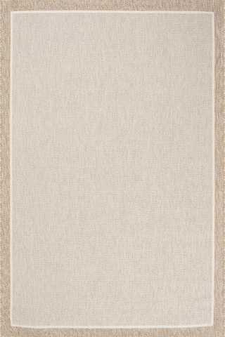 Dekorenti Siena 3701 Krem Sisal Halı Çerçeveli Mutfak Halısı