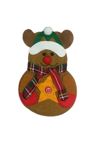 Ximistore9 Noel Masası Dekorasyonu: 6 Adet Non-woven Kürdan Bantı, Santa Ve Geyik Desenli, Yeniden Kullanılabilir, Festivite Atmosu Katıyor