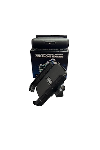 Motosiklet Telefon Tutucu Gidon Ve Ayna Bağlantılı Siyah