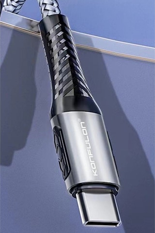 Dc43 Type-c To Type-c 1m Örgü 60w Hızlı Şarj Kablo - Yeşil