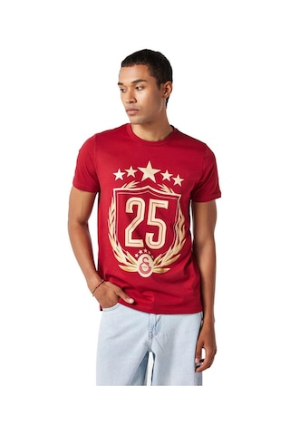 Gsstore Galatasaray 25 Şampiyonluk T-shirt - E251351-2-10635 Bordo