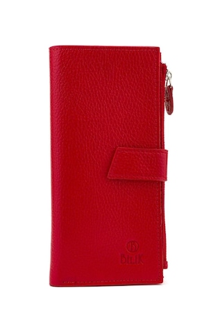 Bilik Deri Kırmızı Rölax Deri Unisex Cüzdan Bsh 3240 Kırmızı