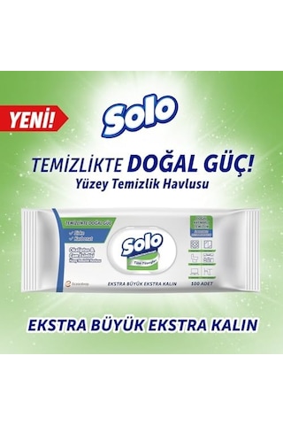 Yüzey Temizleme Mendili Doğal Güç Okaliptus & Çam, 100 Yaprak