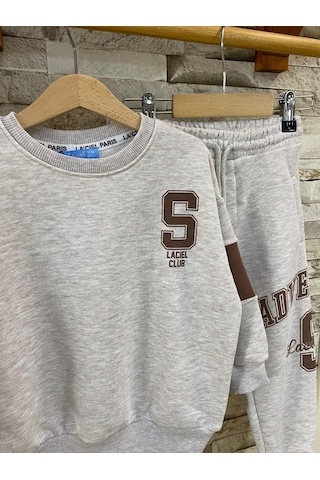 Lacıel Parıs Advanture Sport Çocuk Eşofman Takım Krem