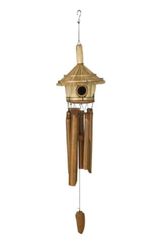 Kuş Yuvası Rüzgar Çanı Bambu