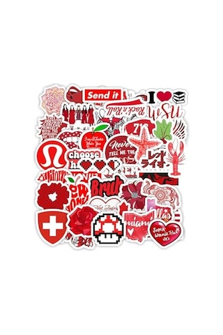 Kırmızı Tutku Sticker Seti