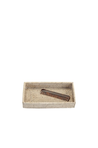 Basket Tepsi, Tezgah Üstü, 30xh6x16cm - Beyaz Beyaz