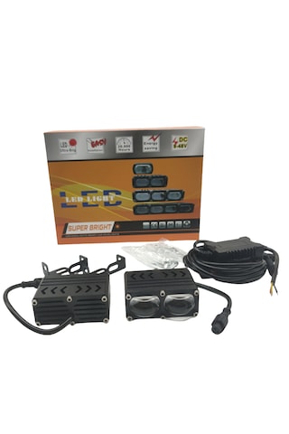 Offroad Sis Lambası 7.2 X 5.6 X 3cm 2 Led Beyaz 45w Sarı 45w 12-80v