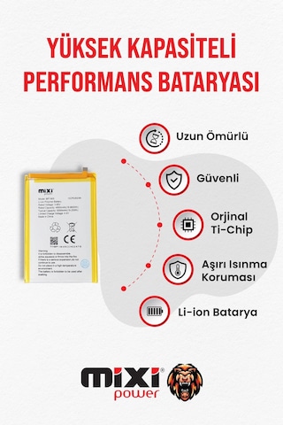 Omix X600 Uyumlu Tam Kapasite Batarya Tr Garantili