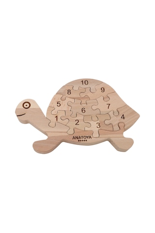 Ahşap Kaplumbağa Puzzle - Anatoya