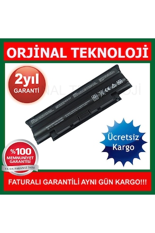 _Teknoloji Dell Uyumlu Inspiron N5110 Notebook Batarya Pil