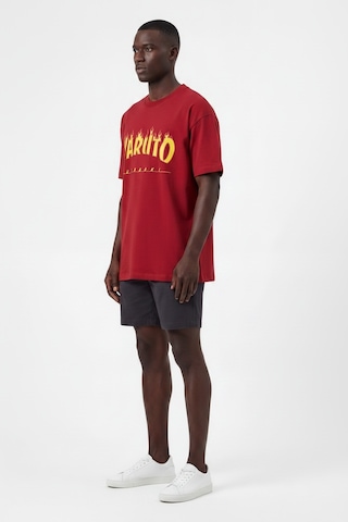 Blow Up Future Gen Naruto Oversize Erkek T-shirt 141424 Kırmızı
