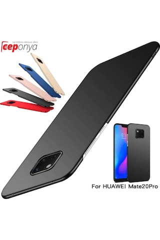 Huawei Mate 20 Pro Mat Kamera Korumali Kaliteli Soft Kilif 295086496 - Kampanya-Renk / Ekrani Full Kaplayan Cam Siyah(+45 Tl)-Siyah