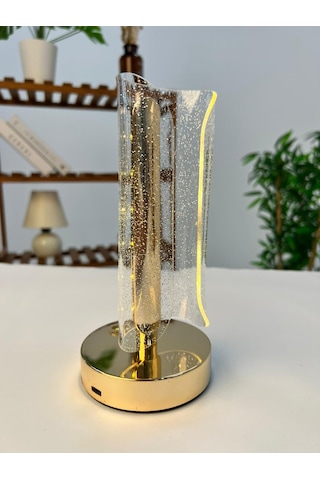 Favora Erkaya Usb Şarjlı Dokunmatik Led Lamba Model 3 Şeffaf