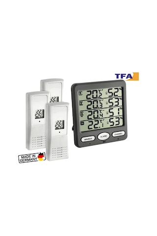 Tfa 30.3054.10 'Klima Monitor' Çoklu Ortam Sıcaklık Ve Nem Takip