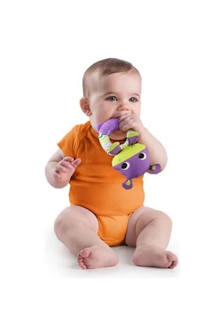 Bright Starts Sevimli Çıngırak & Dişlik Arkadaşım Hipo Açık Gri