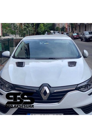 Renault Megane 4 Uyumlu Piano Black Kaput Üstü Havalandırma Izgarası