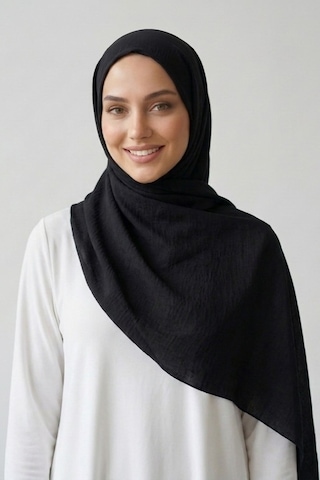 İpekçe Şal Caz 70 190 Siyah