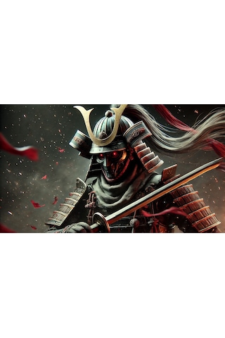 Ti-play Zombi Shogun 60x90cm Modern Samuray Pvc Çerçevesiz Tablo